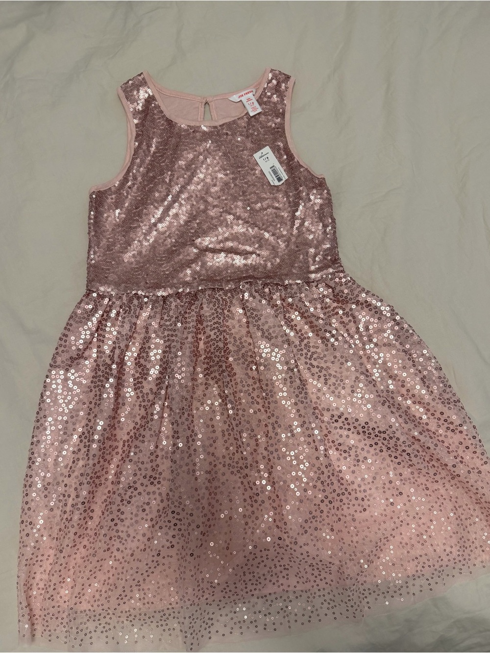 Joe Fresh Rose Gold Sequin Sleeveless Dress